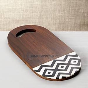 Tablas de cortar de cocina para restaurante, hechos a mano de verduras bloques de corte de primera calidad, diseño de bordes, accesorios de cocina - Product Image 6