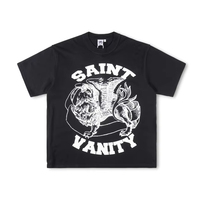 T-shirt Homme Vintage Délavé à l'Acide avec Logo Personnalisé, Coton/Polyester Épais Effet Vieilli, Coupe Slim, Design Uni Vierge
