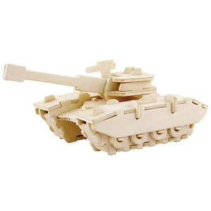 Puzzle en bois 3D de la série militaire, jouet de puzzle 3D pour enfants avec animaux - Product Image 2