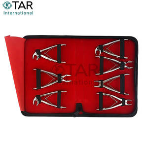 Kit de pinces d'extraction dentaires pour enfants 7 pièces avec pochette d'extraction d'instruments médicaux dentaires pédiatriques en acier inoxydable de qualité supérieure - Product Image 3