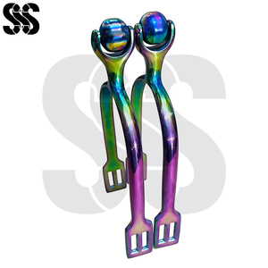 Espuelas de Equitación de Acero Inoxidable Resistentes a la Corrosión, Multicolores, de Alta Calidad, Personalizadas, para Uso Diario - Product Image 3