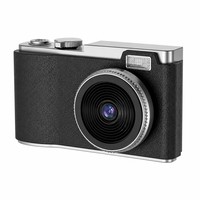 Kamera Digital CCD Lensa Ganda Tingkat Pemula Layar 2.4 Inci Zoom Digital 8x Kompak Point and Shoot untuk Anak-Anak Pelajar