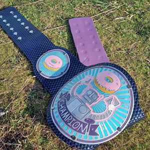 Cinturón de Campeonato Profesional de Alta Calidad, Personalizado, Grabado en Metal, Ligero, con Logotipo Personalizado, para Premios y Competiciones - Product Image 6