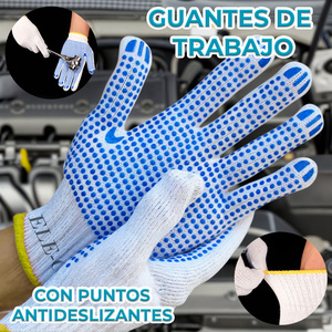 Guanti di Sicurezza in Cotone Traspirante con Perline Antiscivolo Protezione Premium per il Lavoro - Product Image 3