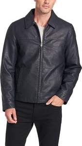 Chaqueta ligera de cuero de alta calidad Chaqueta negra de Cuello clásico de moda para hombres en el precio más barato - Product Image 2