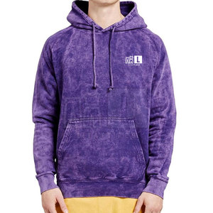 Sweat à capuche d'hiver personnalisé pour hommes, lavé à l'acide, 100% coton, pull-over Streetwear, mode écologique de haute qualité - Product Image 1