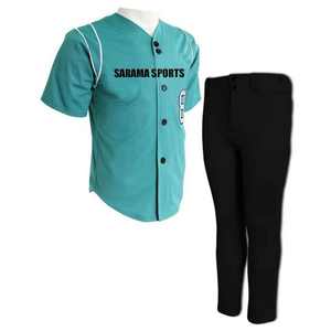 ชุดเบสบอลและกางเกงแบบกำหนดเองราคาโรงงาน ชุดยูนิฟอร์มเบสบอลมืออาชีพ ติดกระดุมเต็มตัว สำหรับทีม - Product Image 1
