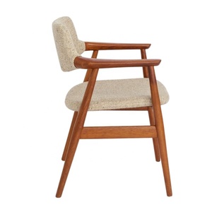Meubles de chaise de jardin en bois minimalistes avec toucher mousse douce, évolution du mobilier d'extérieur Meubles en bois de teck indonésien - Product Image 4