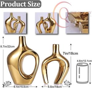 Handcrafted Metal Tabletop <b>Vase</b> with Minimalist Design, Perfect for Stylish Homes, Workspaces, and Decorative Display Areas - Product Image 2