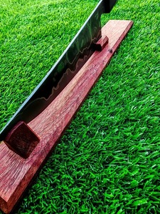 Couteau de chef gravé en acier au carbone fait main avec une belle lame gravée facile à saisir pour le camping industriel et de survie - Product Image 5