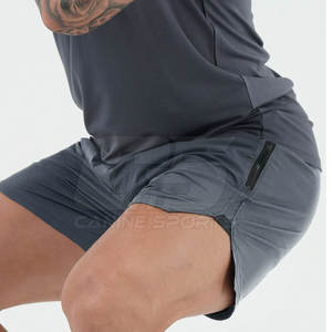 Summer Custom Logo Active Pants Short à taille élastique Shorts de course pour hommes Wholesale Fitness Shorts - Product Image 4