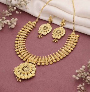 Micro Forming Jewelry, Gold Forming Collares DE BODA Regalo de ocasión especial para mujeres Cobre y Latón chapado en oro laminado - Product Image 1