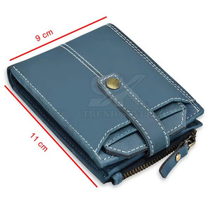 Portefeuille zippé en cuir souple pour homme, très vendu, de qualité supérieure, fin et élégant. - Product Image 3