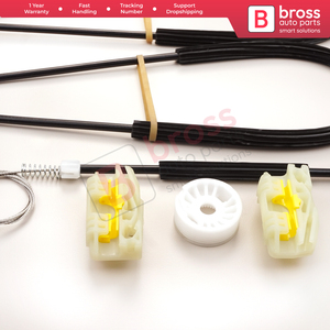 BWR 816 Kit de reparación de regulador de ventana puerta delantera derecha 6J4837402 para Seat Ibiza MK4 5 puertas 20082016 Bross Auto Parts - Product Image 6