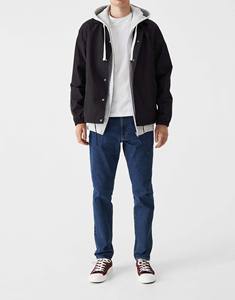 Jeans vintage d'été pour hommes, de marque de créateur, style streetwear hip-hop, délavé, respirant, de haute qualité, uni - Product Image 1