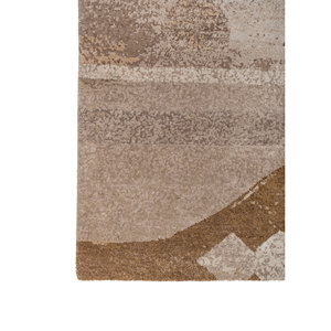 Alfombras de Lana y Seda de Bambú Tejidas a Mano con Patrón Abstracto de Susurros del Desierto para Decoración de Salas de Estar Juveniles AKWB-9070 - Product Image 4