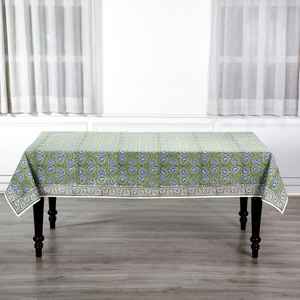 ที่คลุมโต๊ะลายดอกไม้หมอกสีสดใสสวยงามผ้าคลุมโต๊ะรับประทานอาหารผ้าปูโต๊ะพิมพ์ลายบล็อกมืออินเดีย - Product Image 2