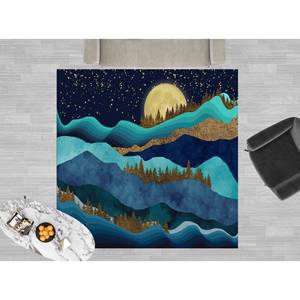 Tapis Paysage Forêt Dorée : Vue sur la Montagne Bleue, Tapis d'appoint Doux, Tapis à Poils Longs - Product Image 5