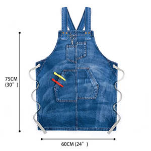 Tablier de taille unisexe en coton de haute qualité à logo personnalisé sans manches avec protection UV pour chef de cuisine ou outil de jardinage - Product Image 2