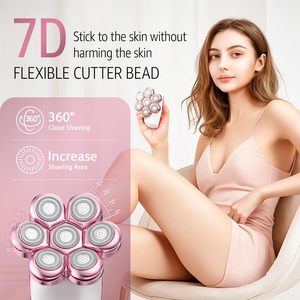 Depiladora Eléctrica Recargable para Mujer, Uso en Seco y Húmedo, para Rostro, Axilas y Vello Púbico, Diseño Impermeable para Uso Doméstico - Product Image 1
