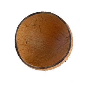 Cuencos redondos de cáscara de coco natural sin pulir, vajilla para postres de frutas hechos a mano con cocos - Product Image 6