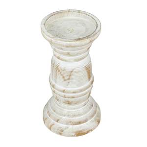 Portavelas de madera pura con acabado natural, perfecto para fiestas de boda y Decoración elegante para sala de estar - Product Image 5