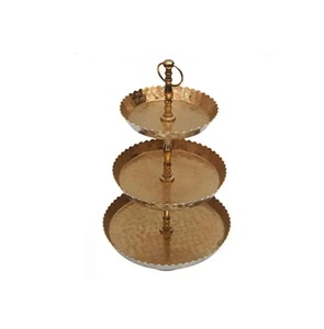 Soporte para tartas de 2 niveles, accesorio de moda superior para decorar y servir tartas, etal, forma redonda, uso en el hogar y el hotel - Product Image 5