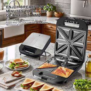 SOKANY08102 Máquina para Desayunos Rápidos, Prensa para Sándwiches con Calentamiento de Doble Cara, Tostadora de Pan, Máquina para Hacer Bocadillos - Product Image 4