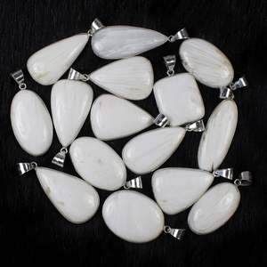 Joyería colgante de piedras preciosas de scolecite blanco natural, conjunto de bisel personalizado, joyería colgante al por mayor para venta al por menor - Product Image 4