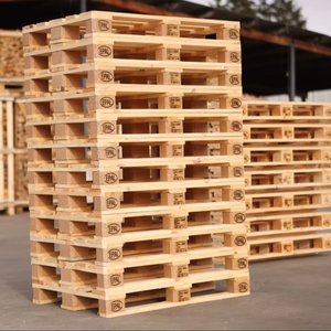 High Quality Custom Wholesale <b>Storage</b> Pallets 4-Way Entry <b>Industrial</b> Transportation for Warehouse Standard Solid Wood High - Product Image 1