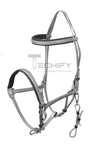 Ensemble d'équipement équestre imperméable en PVC pour selle anglaise, avec collier de poitrage western et bride, accessoires pour chevaux - Product Image 5