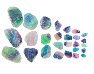 Meilleure qualité Offre Spéciale en vrac cristal de Fluorite arc-en-ciel naturel cristal de guérison brut de l'inde - Product Image 2