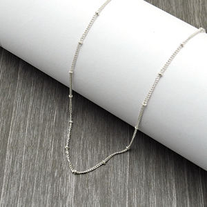 Collar de uso diario Plata de Ley 925 Simple Plata Lisa Joyería hecha a mano Último diseño de moda Precio al por mayor Proveedores a granel - Product Image 4