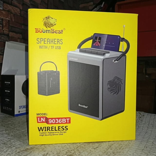Boombest LN-9036BT Portable Wireless Speaker with Hand Strap Outdoor Camping Emergency Heavy Bass 30W Power Boombox Wholesale
