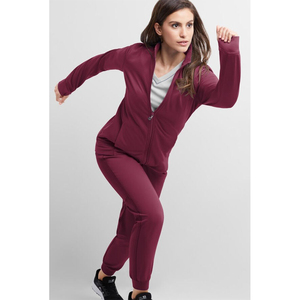 แจ็กเก็ตขัดตัวแขนยาว3กระเป๋าของผู้หญิงน้ำหนักเบามีซิปด้านหน้าอบอุ่น - Product Image 6