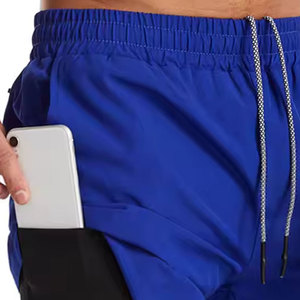 Pantalones Cortos Deportivos Casuales para Hombre, de Tela Elástica, Secado Rápido, Transpirables, Ligeros, con Cierre de Cordón, para Gimnasio, Entrenamiento y Deportes - Product Image 5