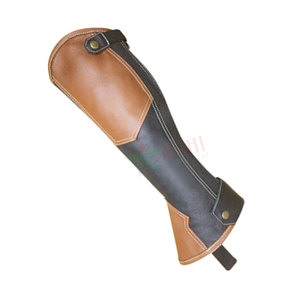 Demi-chaps d'équitation pour femmes de haute qualité en cuir véritable personnalisé confortable et réglable dans toutes les couleurs - Product Image 5