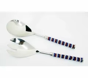 Ustensiles à salade en acier inoxydable Fourchette et cuillère Serveur Ensemble de couverts Ustensiles de cuisine Outils de cuisine Serveur à salade Mélangeur - Product Image 1