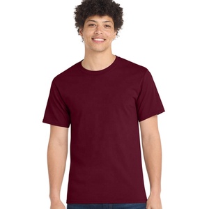 T-shirt uni pour homme à manches courtes et col rond, basique, idéal pour l'impression, la broderie et les marques privées – Vente chaude - Product Image 1