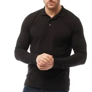 Kemeja pelindung lengan panjang pria, baju pelindung kerja keras bersirkulasi udara warna hitam polos