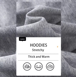 Sweat à capuche pour hommes Sweat à capuche pour hommes Sweat à capuche décontracté de couleur unie pour hommes - Product Image 3