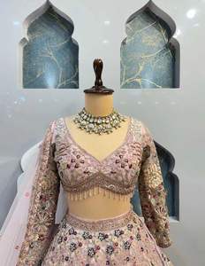 Women's Most Popular Style Premium Quality Soft Net Coding Sequins Work With Cancan & Canvas Patta LEHENGA CHOLI - Product Image 4