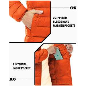 Chaqueta Acolchada con Capucha Brillante Personalizada para Hombre, Informal, de Invierno, para Exteriores, Talla Grande, Ropa Urbana, Chaquetas de Invierno para Hombre - Product Image 5