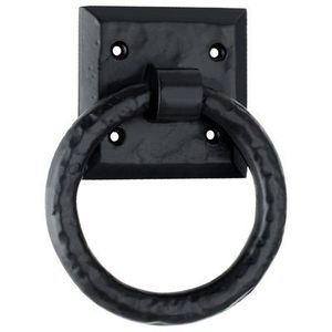 Modern Bold Herald <b>Black</b> Entry Pull Office Door Knocker Durable Decor <b>Accessory</b> for <b>Bedroom</b> with High-On-Sale Screw Installation - Product Image 2