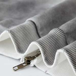 เสื้อฮู้ดผ้าคอตตอนผ้าฟลีซ SN Fade มีซิปขนาดใหญ่สไตล์สตรีทแวร์ออกแบบได้ตามต้องการและขนาดสำหรับผู้ชายและผู้หญิงสำหรับฤดูหนาว - Product Image 5