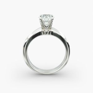 แหวนเพชรเม็ดเดี่ยวทรงกลม แหวนมอยส์ซาไนต์ สำหรับเป็นของขวัญวันครบรอบ - Product Image 5