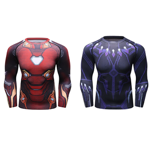Camiseta Deportiva de Poliéster y Elastano de Marvel, Camiseta de Compresión de Secado Rápido para Fitness, Disfraces de Anime de Manga Larga - Product Image 5