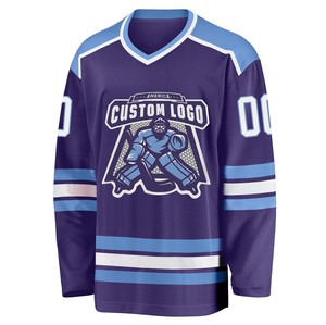 Maillot de hockey sur glace crossover 100% polyester imprimé par transfert thermique antibactérien à séchage rapide, couleurs personnalisées, position du logo avant - Product Image 1