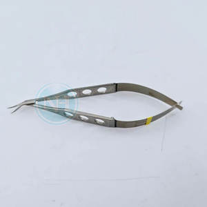 Tijeras Corneosclerales Izquierdas de Acero Inoxidable, Hojas Medianas, Instrumentos Microquirúrgicos Profesionales para Cirugía Ocular - Product Image 2