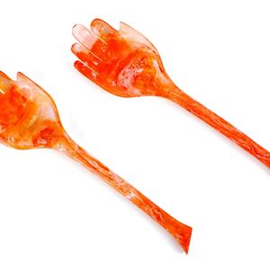 Ensemble de cuillères en bois d'acacia naturel antiadhésives, serveur à salade, bois naturel avec 2 spatules, ustensiles durables faits à la main - Product Image 6